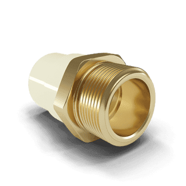 Jindal CPVC FITTING MALE THREADED ADAPTER HEXA BRASS PRO+