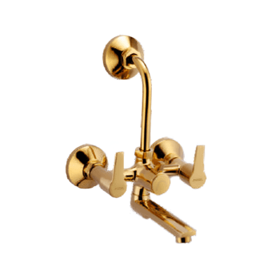 Milano Gold Collection - Wall Mixer Telephonic with L Bend