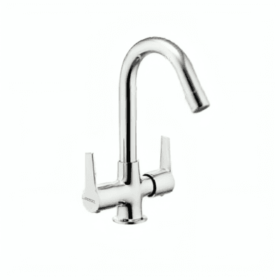 Milano Silver Collection - Center Hole Basin Mixer