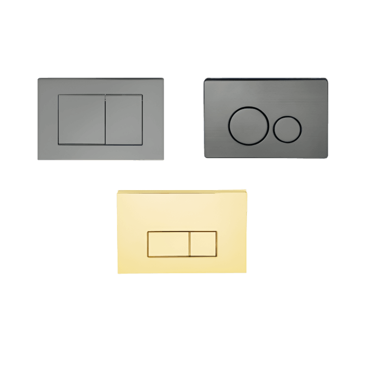 SS 304 Gold Glass Black Glass White Flush Plate