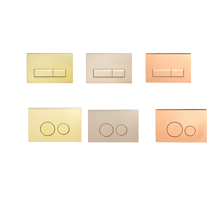 Pneumatic Flush Plates P.V.D (Gold Rose Gold Copper)