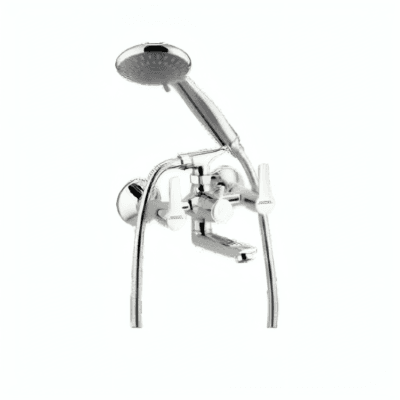 Milano Silver Collection - Wall Mixer Telephonic with Crutch