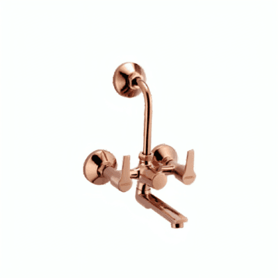 Tazzo Rose Gold Collection - Wall Mixer Telephonic with L Bend